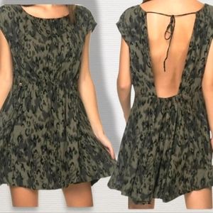 Free People Black And Dark Green Dress